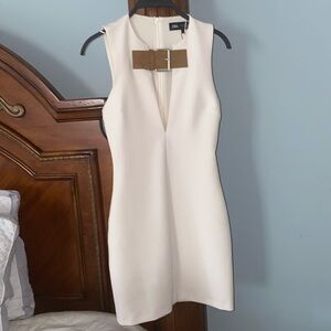 ✨NWT✨Shift Dress with faux suede buckle detail- SMALL